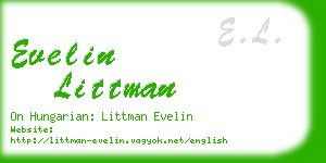 evelin littman business card